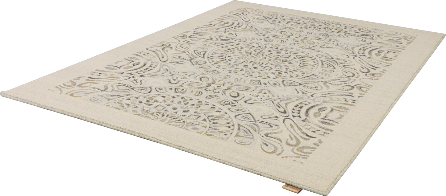 Agnella Rugs Tempo Natural TULA Light Grey - 100% Undyed British Wool - Free Delivery