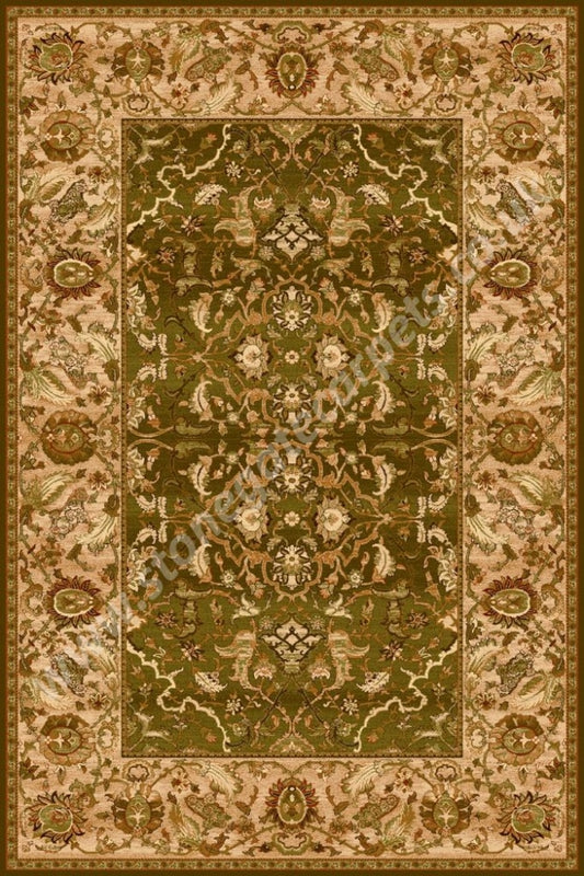 Agnella Rugs Agnus HETMAN Olive - 100% New Zealand Wool - Free Delivery