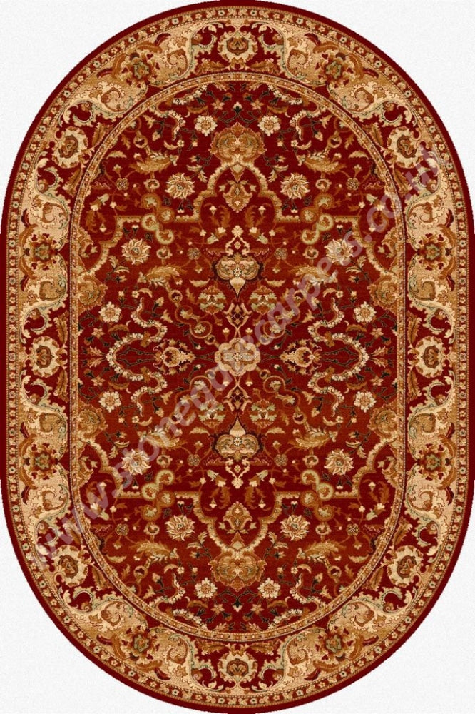Agnella Rugs Agnus Rejent Ruby Oval - 100% New Zealand Wool Free Delivery Rug