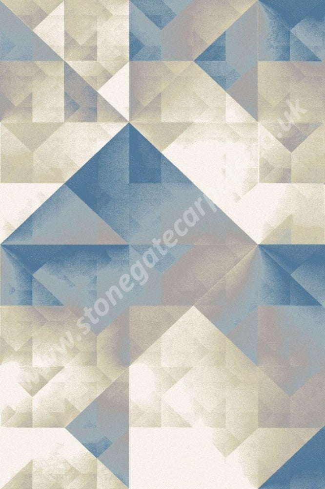 Agnella Rugs Calisia NENO Blue - 100% New Zealand Wool - Free Delivery