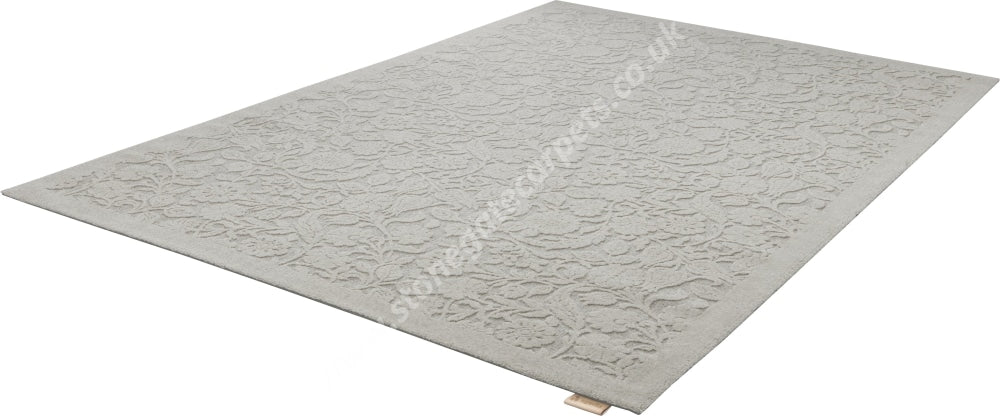 Agnella Rugs Noble Alulala Light Grey - 100% Undyed British Wool Free Delivery Rug