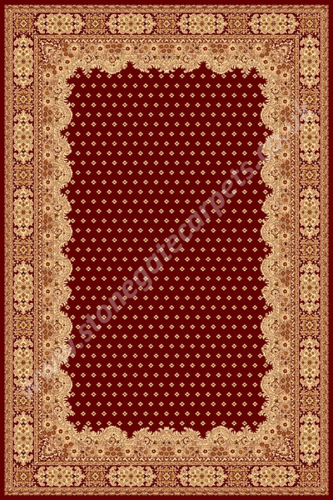 Agnella Rugs Regius Baronet Ruby - 100% Cut Pile New Zealand Wool Free Delivery Rug