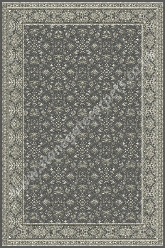 Agnella Rugs Regius Gracja Graphite - 100% Cut Pile New Zealand Wool Free Delivery Rug