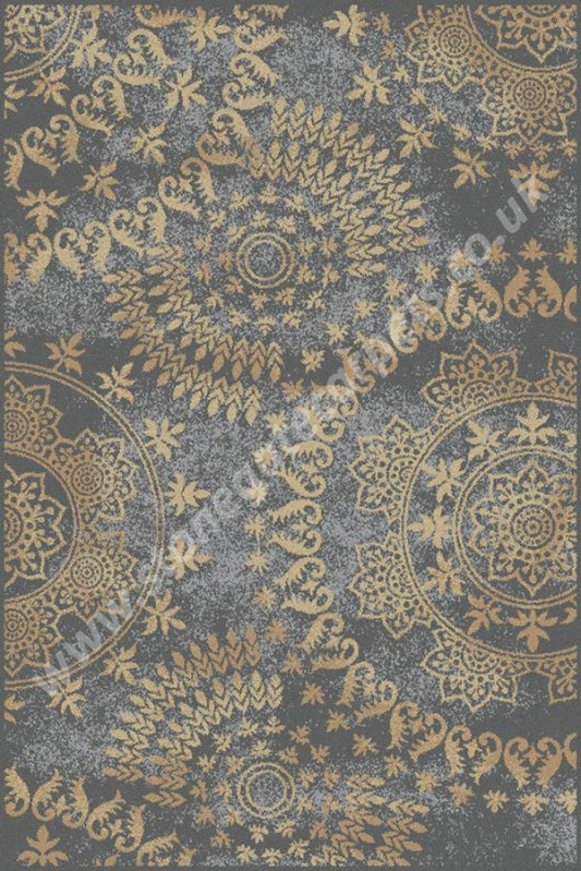 Agnella Rugs Tempo Kanios Mid Charcoal - 80% British Wool 20% Nylon Free Delivery Rug
