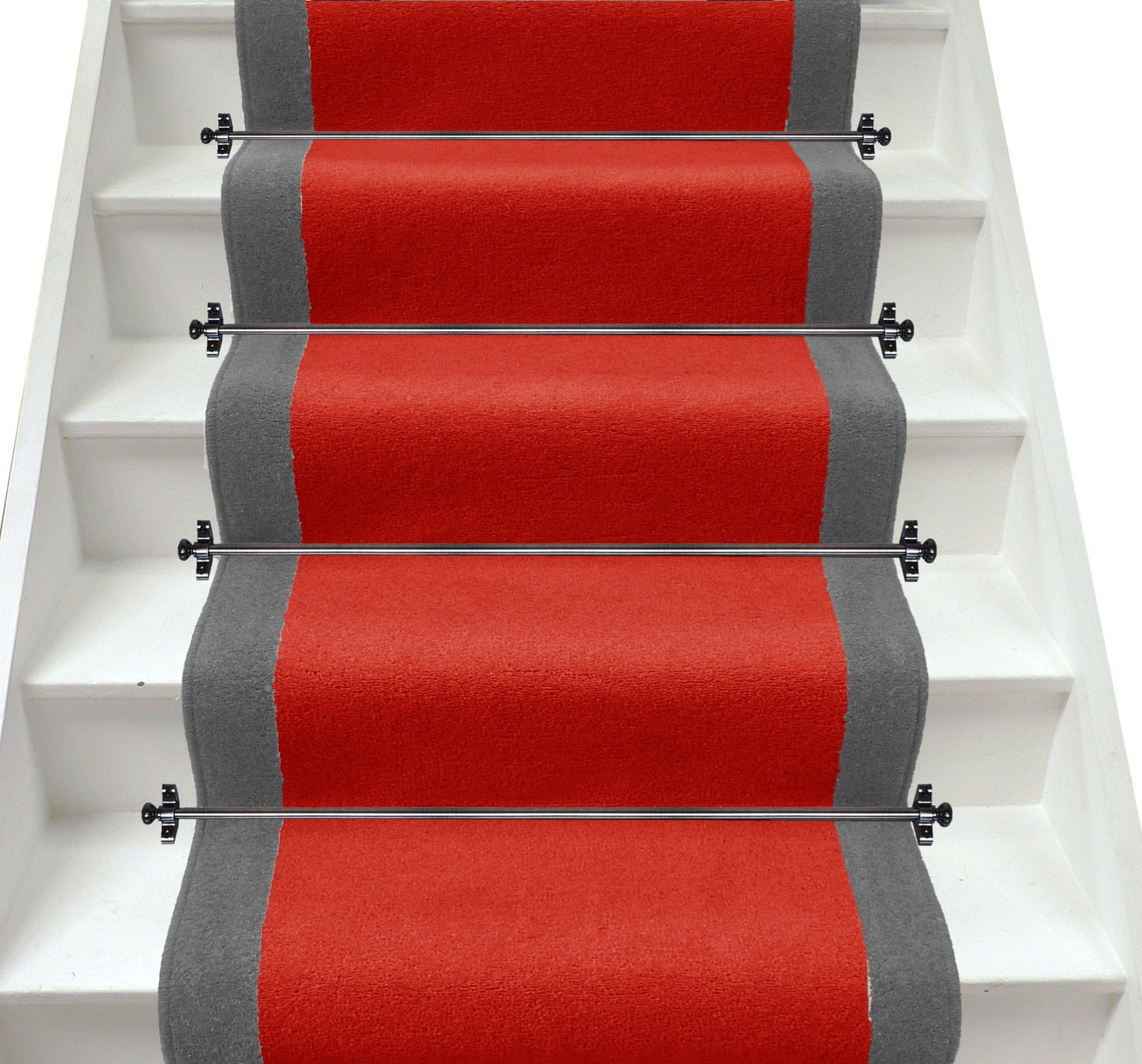 Ulster Carpets York Wilton Matador & Discovery Grey Stair Runner (Per Linear Metre)