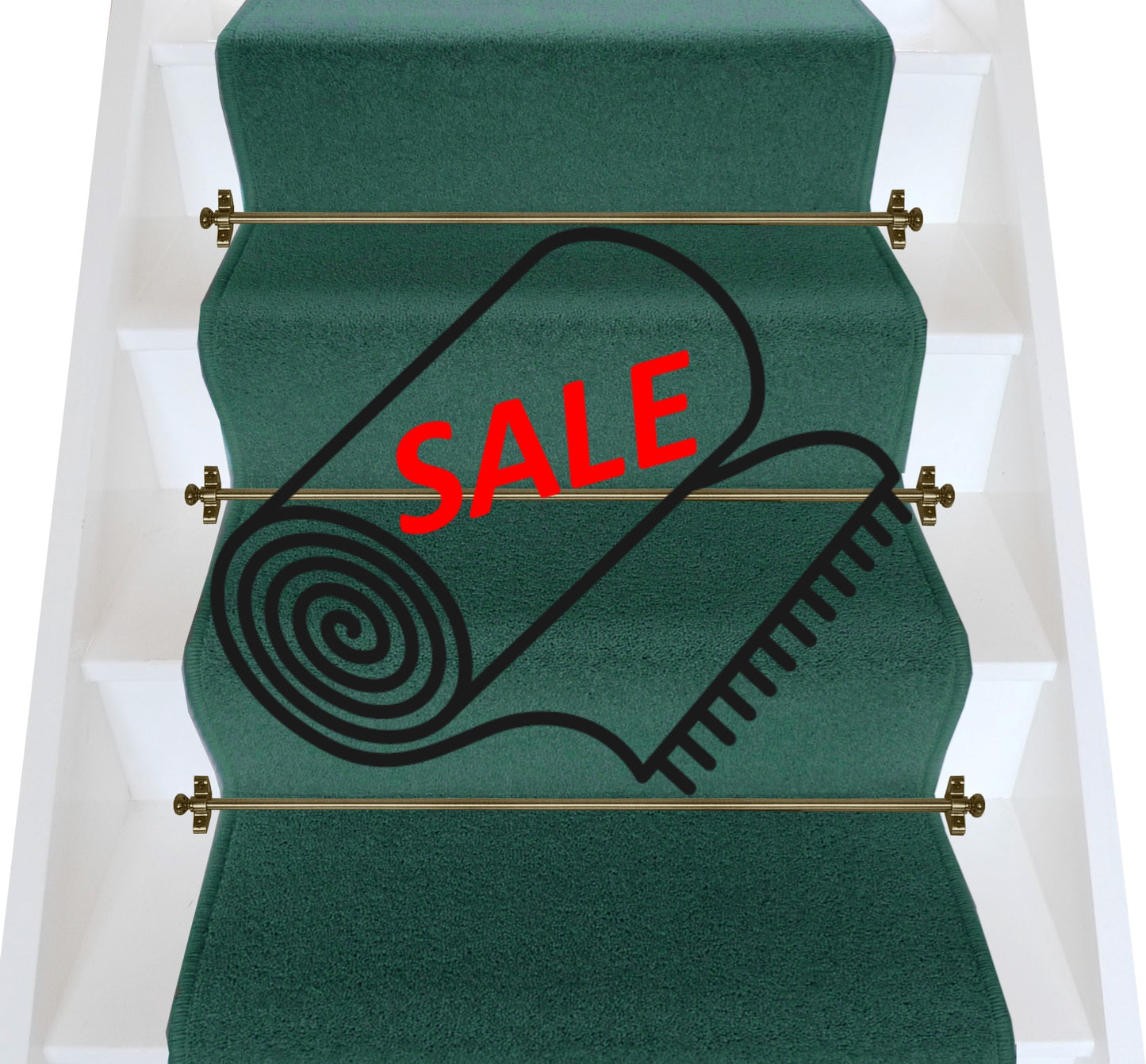 Axminster Carpets Devonia Plain Ocean Deep Blue Stair Runner ONLY 7.45m left (Per Linear Metre)