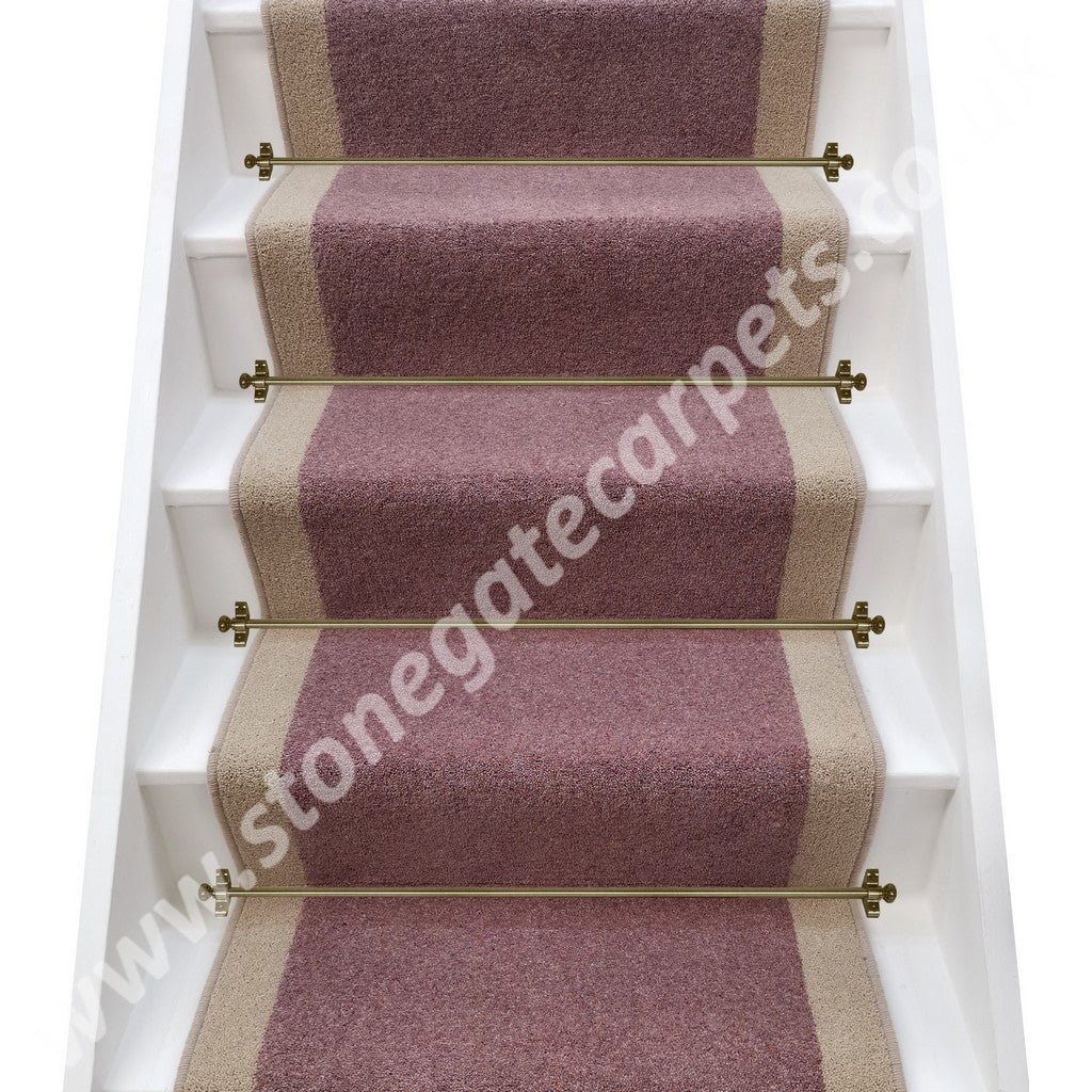 Axminster Carpets Moorland Twist Erica & Bell Twist Parchment Stair Runner (Per Linear Metre)