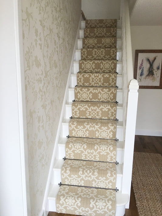 Axminster Carpets Royal Borough Decorative Chelsea Egyptian Dark Cotton Stair Runner (per M)