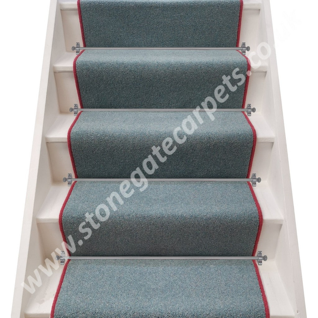 Brintons Carpets Bell Twist Oriental Jade Stair Runner (Per Linear Metre) STAIRS, SMALL LANDINGS ONLY