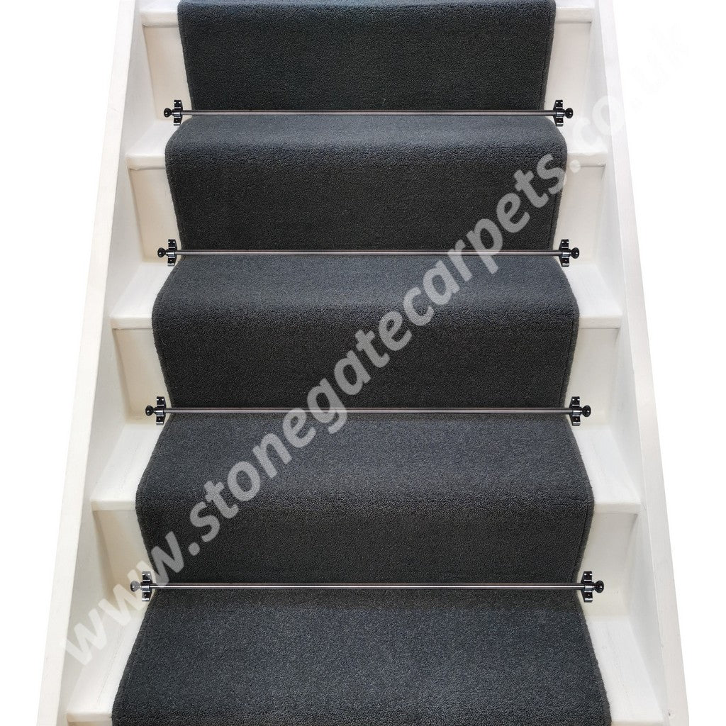 Brintons Carpets Bell Twist Slate Stair Runner (Per Linear Metre)