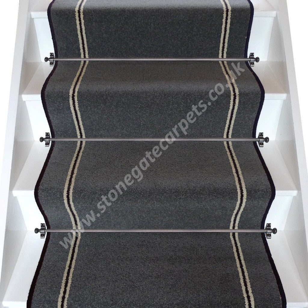 Brintons Carpets Bell Twist Smoke Humbug Smoke Stair Runner (per M)