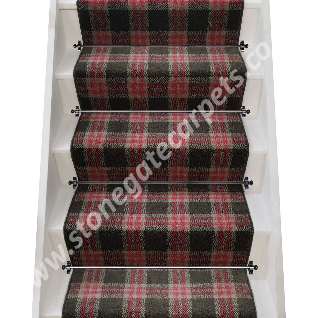 Brintons Carpets City Plaid Knightsbridge Broadloom Stair Runner (Per Linear Metre)