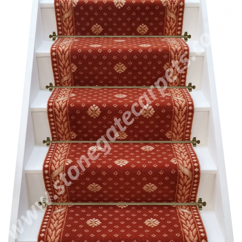 Brintons Carpets Marquis Consort Orange Flake Stair Runner (Per Linear Metre)