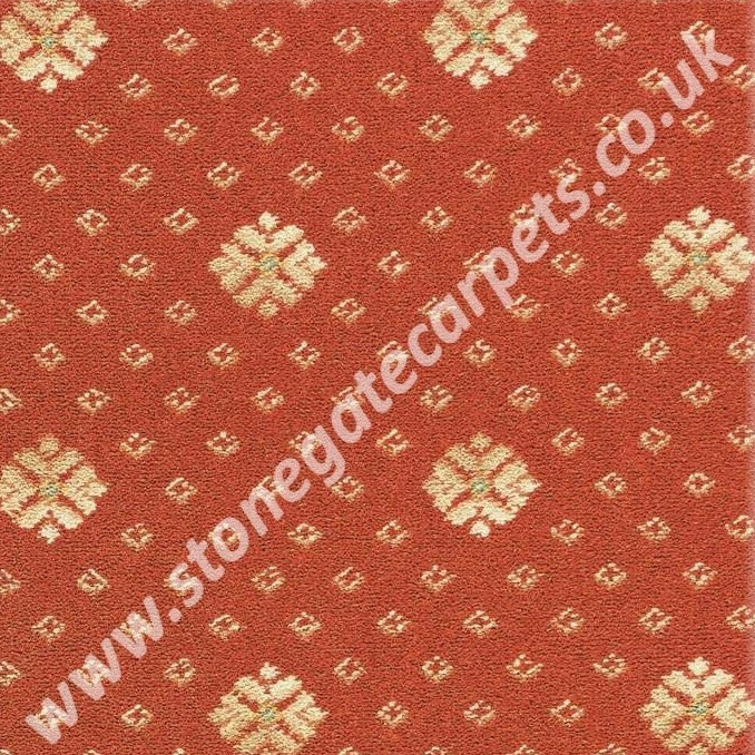 Brintons Carpets Marquis Consort Orange Flake Carpet Remnant 27/25404