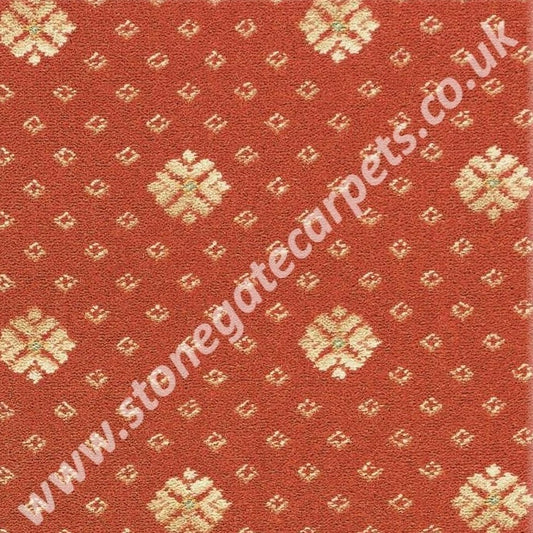 Brintons Carpets Marquis Consort Orange Flake Carpet Remnant 27/25404