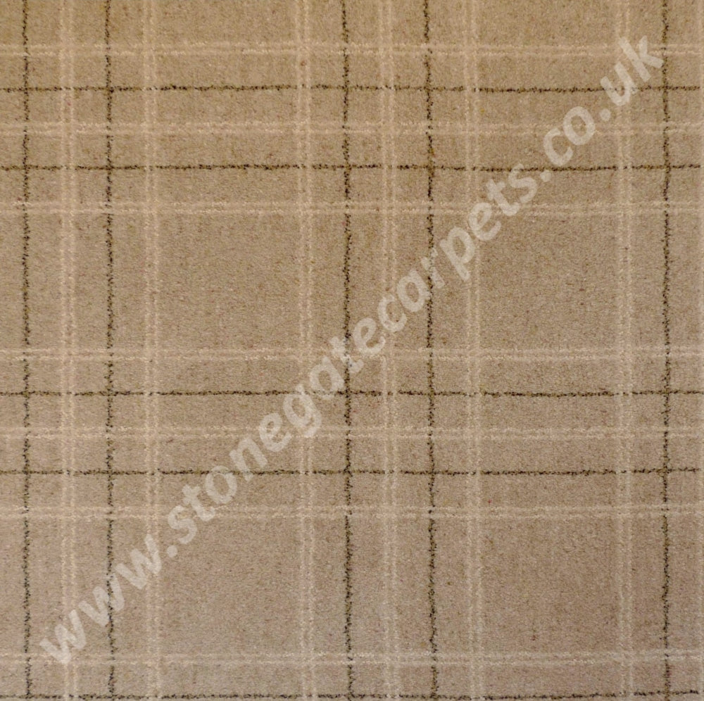 Brintons Carpets Pure Living Earth Plaid Carpet Remnant