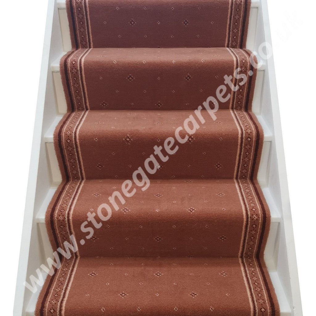 Stoddards Carpets Salmon 30" Wide Stair Runner (Per Linear Metre)