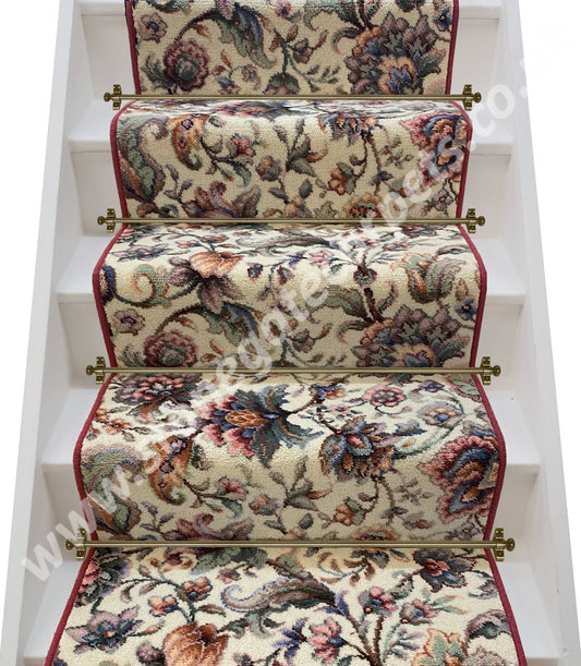 Ulster Carpets Glendun Canterbury Stair Runner with choice of adding bespoke border or overlocking colour (Per Linear Metre)