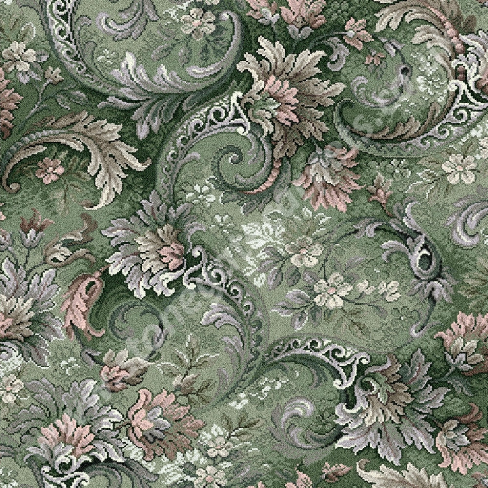 Ulster Carpets Glenmoy Green Vivaldi 4/2371 (Please Call For Per M² Cost)