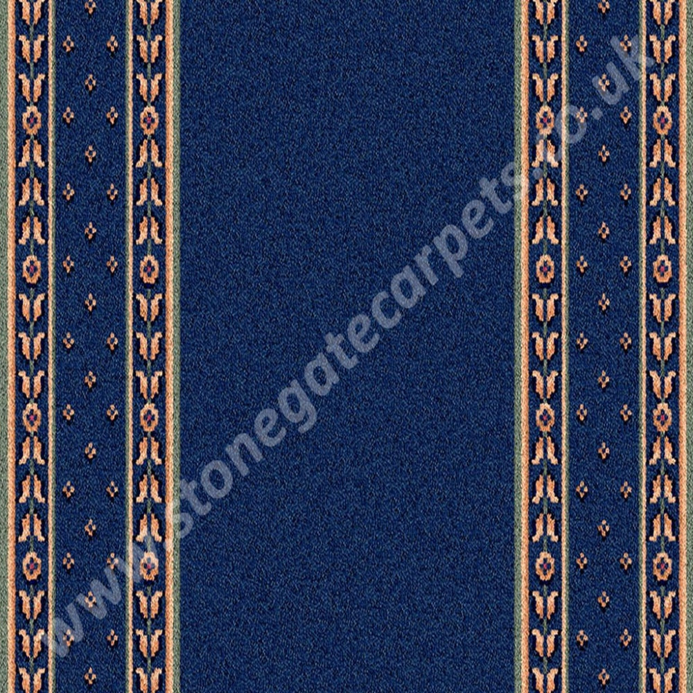 Ulster Carpets Sheriden Royal Blue Runner 52/2605 (Please Call For Per M² Cost)
