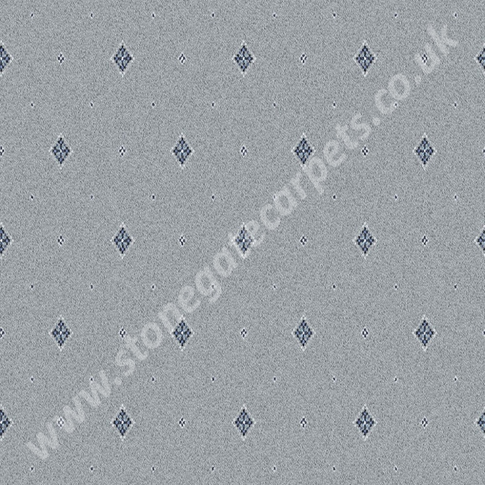 Ulster Carpets Tazmin Motif Blue Grass 92/2628 (Please Call for per M² Cost)