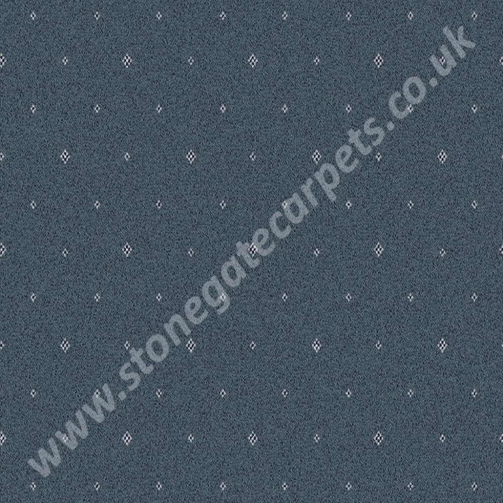 Ulster Carpets Tazmin Pindot Prussian 31/2724 (Please Call For Per M² Cost)