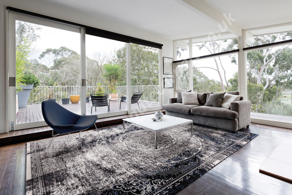 Agnella Rugs Agnus CURRUS Black - 100% New Zealand Wool - Free Delivery