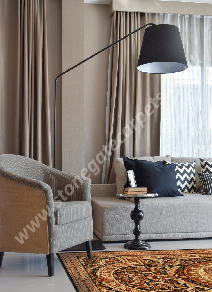 Agnella Rugs Agnus EGON Black - 100% New Zealand Wool - Free Delivery