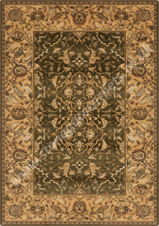 Agnella Rugs Agnus HETMAN Olive - 100% New Zealand Wool - Free Delivery