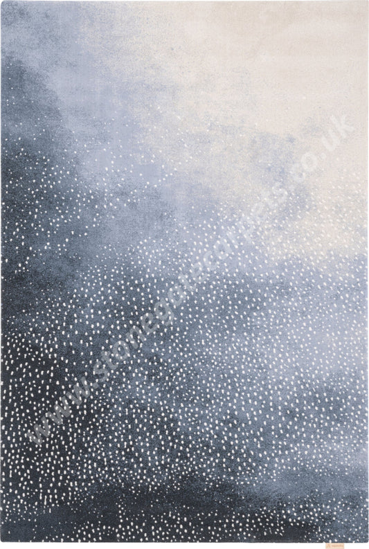 Agnella Rugs Agnus SFUMATO Blue - 100% New Zealand Wool - Free Delivery