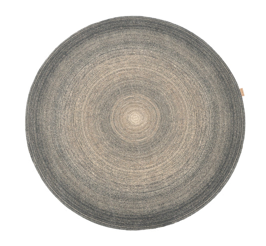 Agnella Rugs Calisia AIKO Light Grey Circle - 100% New Zealand Wool - Free Delivery