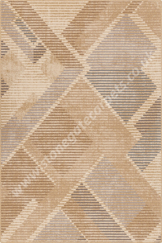 Agnella Rugs Ballata ELIAN Beige - 80% Wool 20% Nylon - Free Delivery