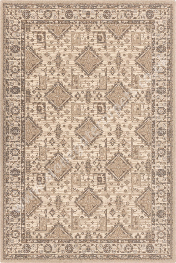 Agnella Rugs Ballata EMIVO Beige - 100% Undyed Wool - Free Delivery