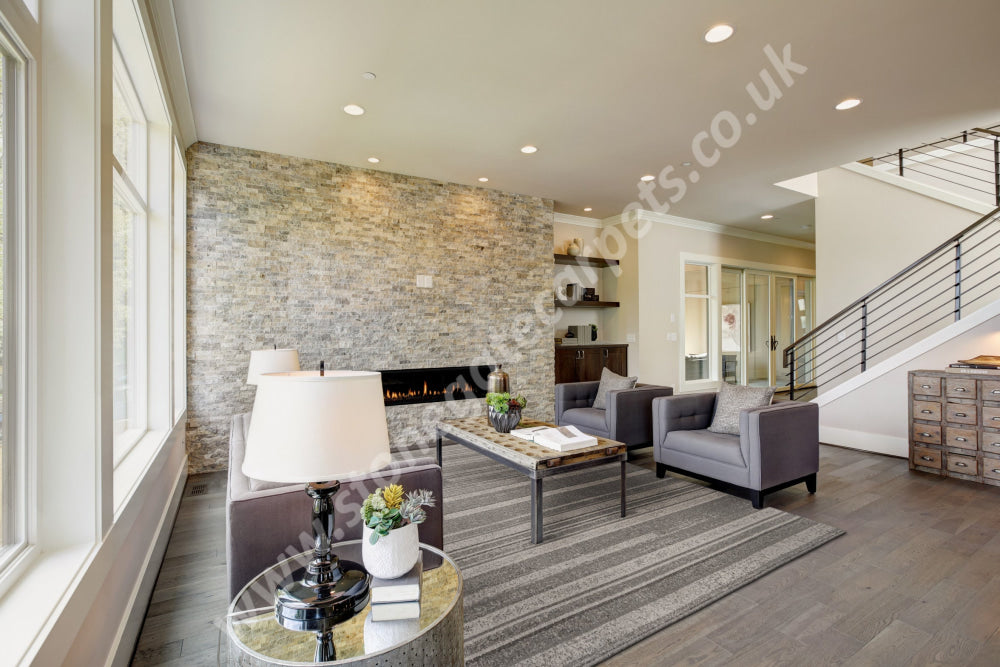 Agnella Rugs Ballata NIVRA Grey - 100% Undyed Wool - Free Delivery