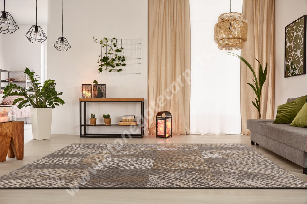 Agnella Rugs Ballata VIXI Brown - 100% Undyed Wool - Free Delivery
