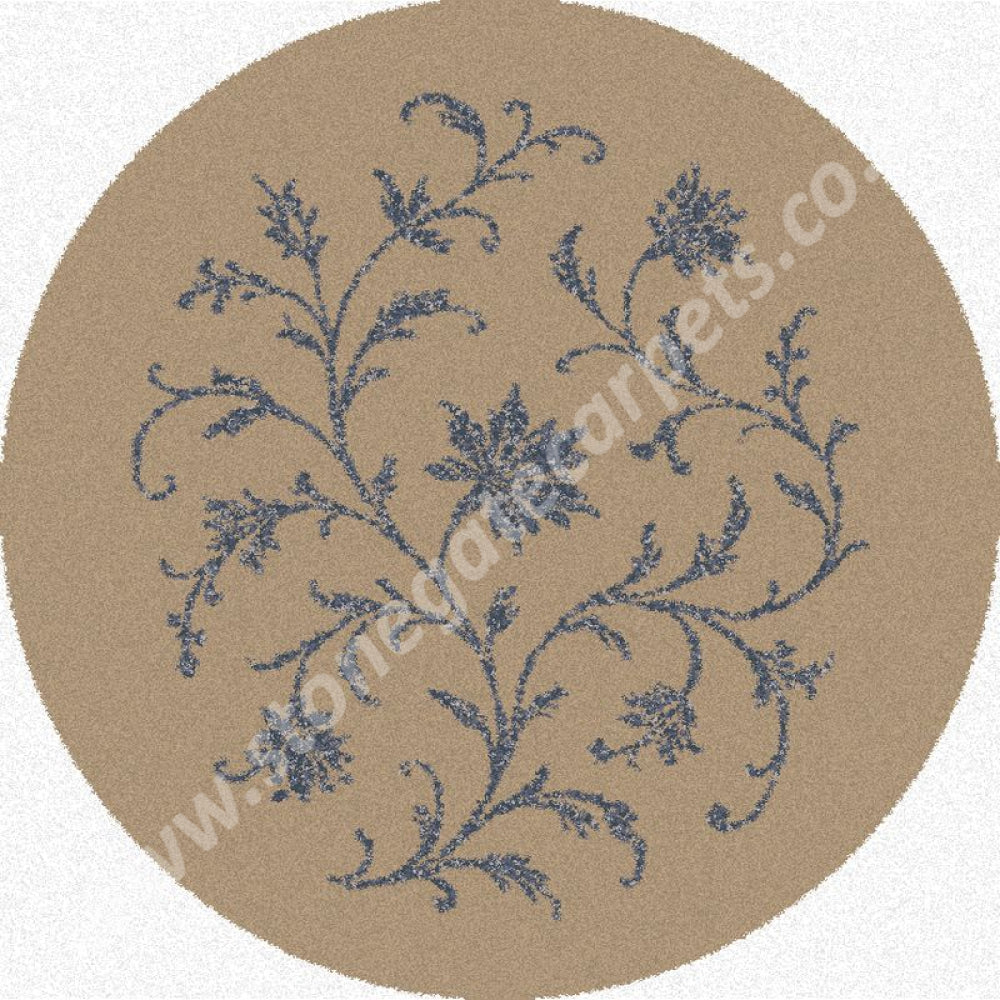 Brintons Made to Match Classic Florals Nouveau - Bisa Chalk Blue