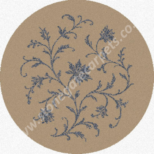 Brintons Made to Match Classic Florals Nouveau - Bisa Chalk Blue