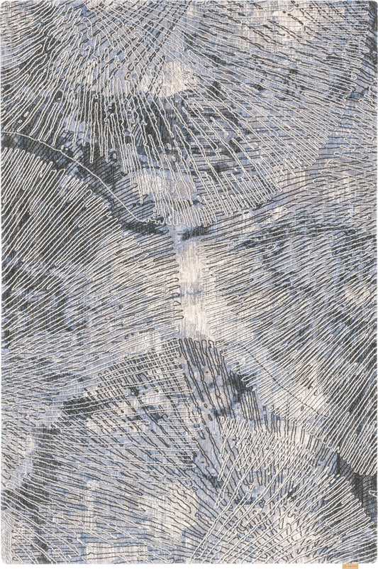 Agnella Rugs Calisia CORAL Blue - 100% New Zealand Wool - Free Delivery