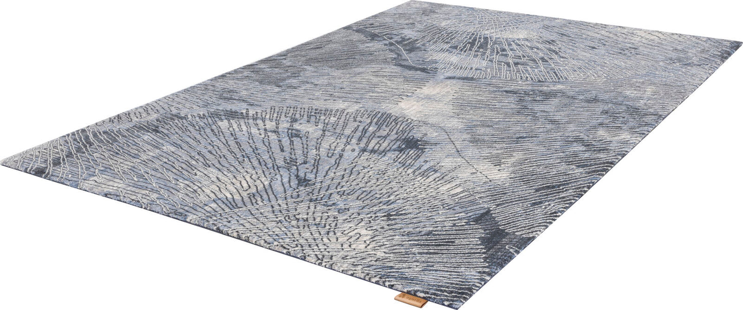 Agnella Rugs Calisia CORAL Blue - 100% New Zealand Wool - Free Delivery