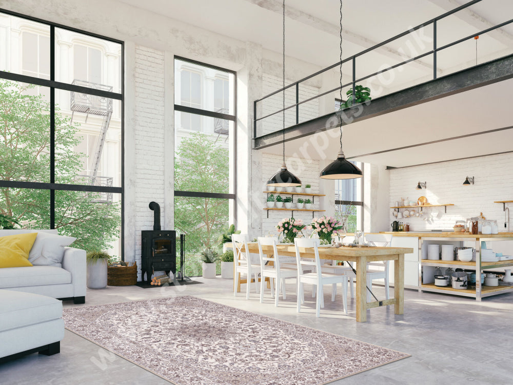 Agnella Rugs Calisia DAMORE Alabaster - 100% New Zealand Wool - Free Delivery