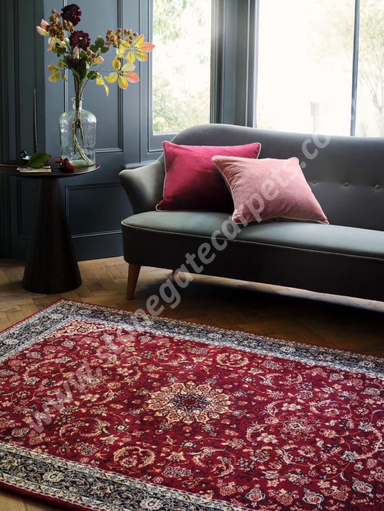 Agnella Rugs Calisia DAMORE Dark Red - 100% New Zealand Wool - Free Delivery