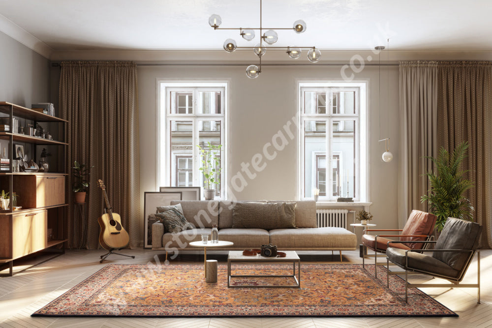 Agnella Rugs Calisia DAMORE Copper - 100% New Zealand Wool - Free Delivery