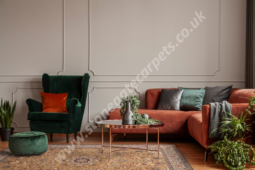 Agnella Rugs Calisia DAMORE Copper - 100% New Zealand Wool - Free Delivery