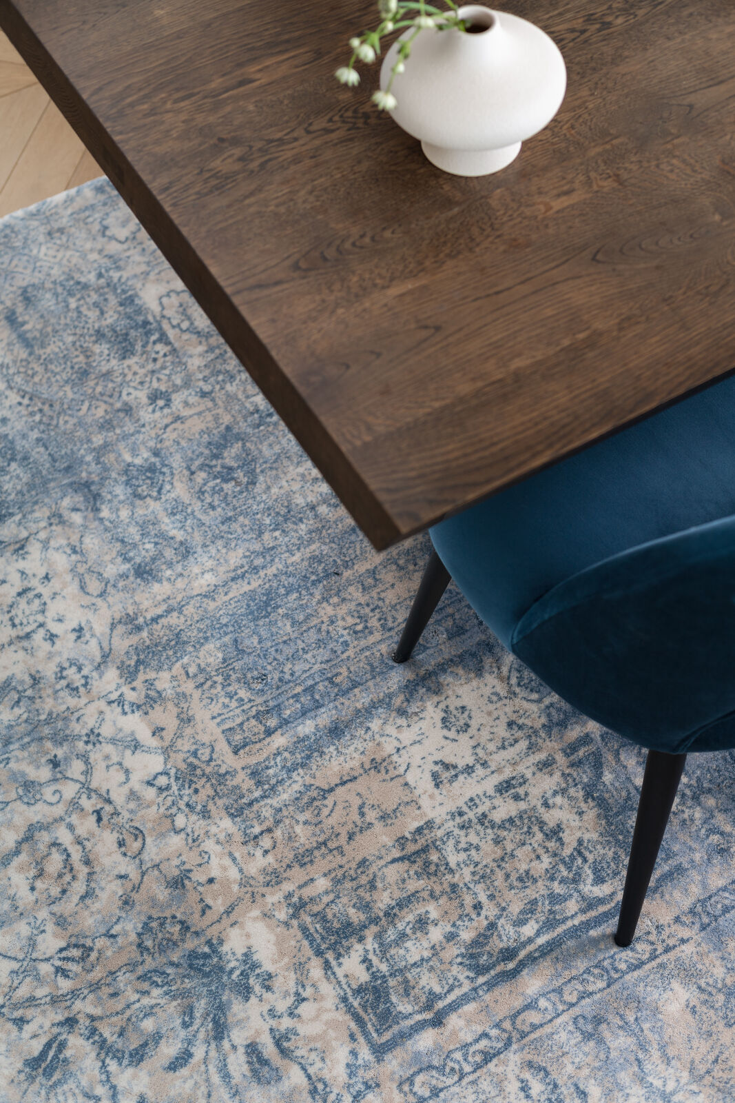 Agnella Rugs Calisia EDDIE Light Blue - 100% New Zealand Wool - Free Delivery