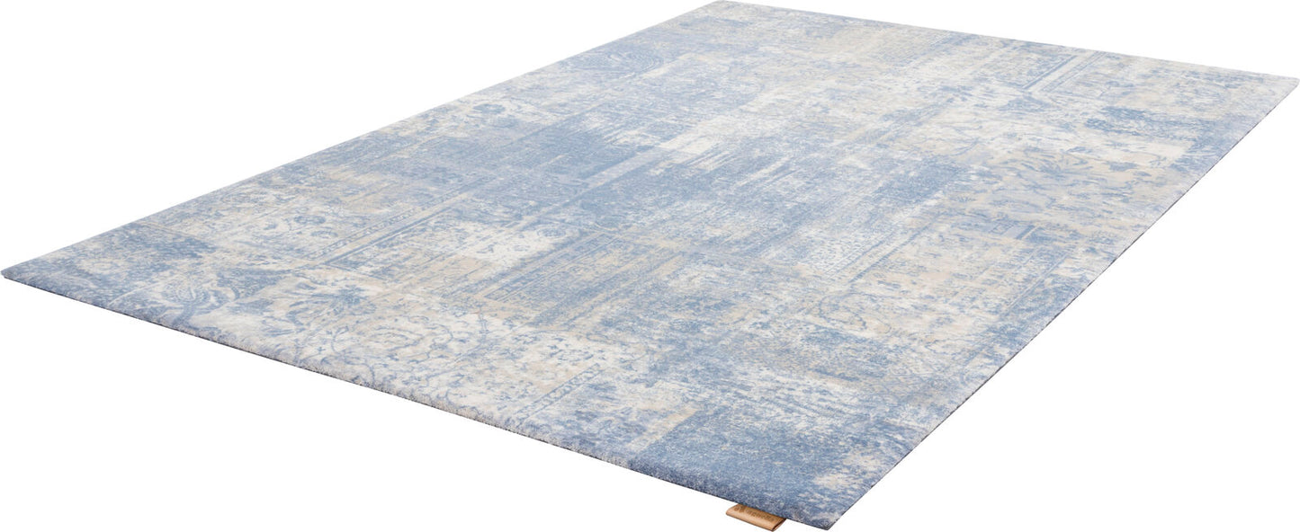 Agnella Rugs Calisia EDDIE Light Blue - 100% New Zealand Wool - Free Delivery