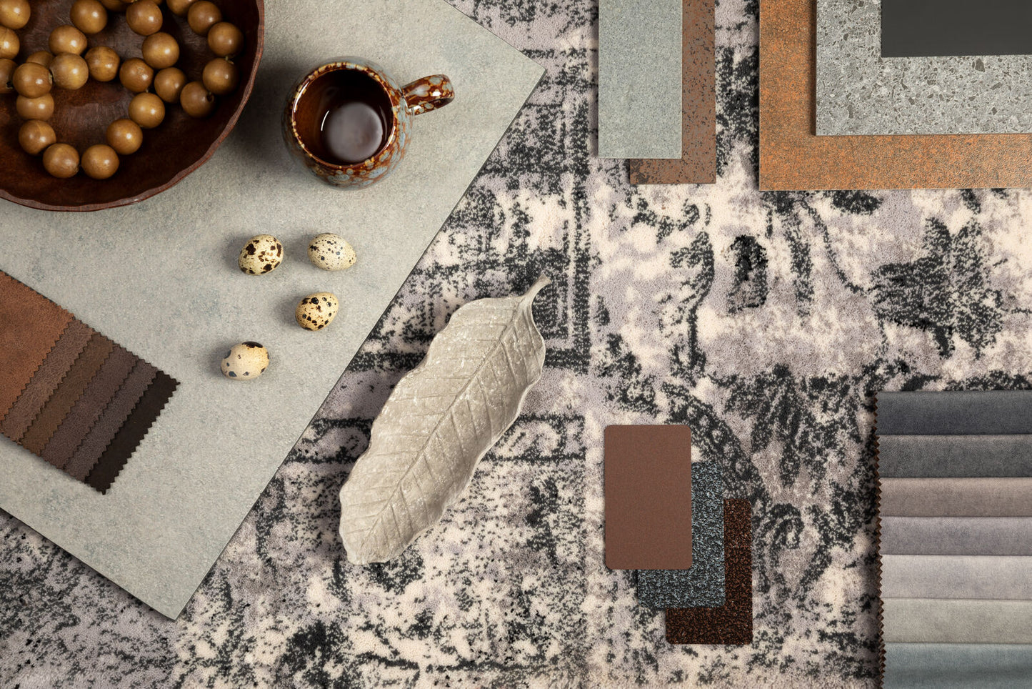 Agnella Rugs Calisia EDDIE Graphite - 100% New Zealand Wool - Free Delivery