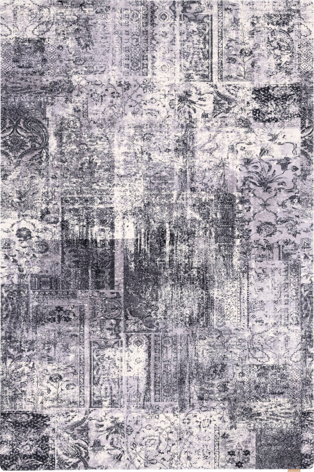 Agnella Rugs Calisia EDDIE Graphite - 100% New Zealand Wool - Free Delivery