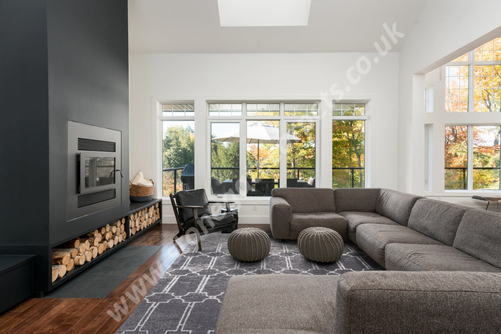 Agnella Rugs Calisia EWAR Graphite - 100% New Zealand Wool - Free Delivery