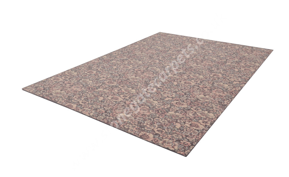 Agnella Rugs Design Discoveries V&A Collection FLORALIA Anthracite (Agnus Quality) - 100% New Zealand Wool - Free Delivery