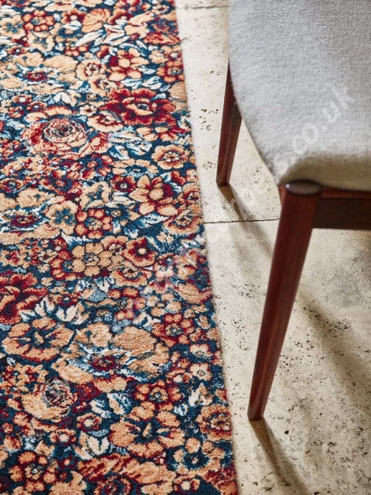 Agnella Rugs Design Discoveries V&A Collection FLORALIA Emerald (Agnus Quality) - 100% New Zealand Wool - Free Delivery